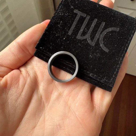 Men's Gray Tantalum Ring Size 9.5